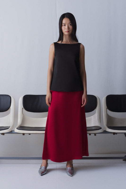 Libe Black Twist Silky Top (Pre-order)