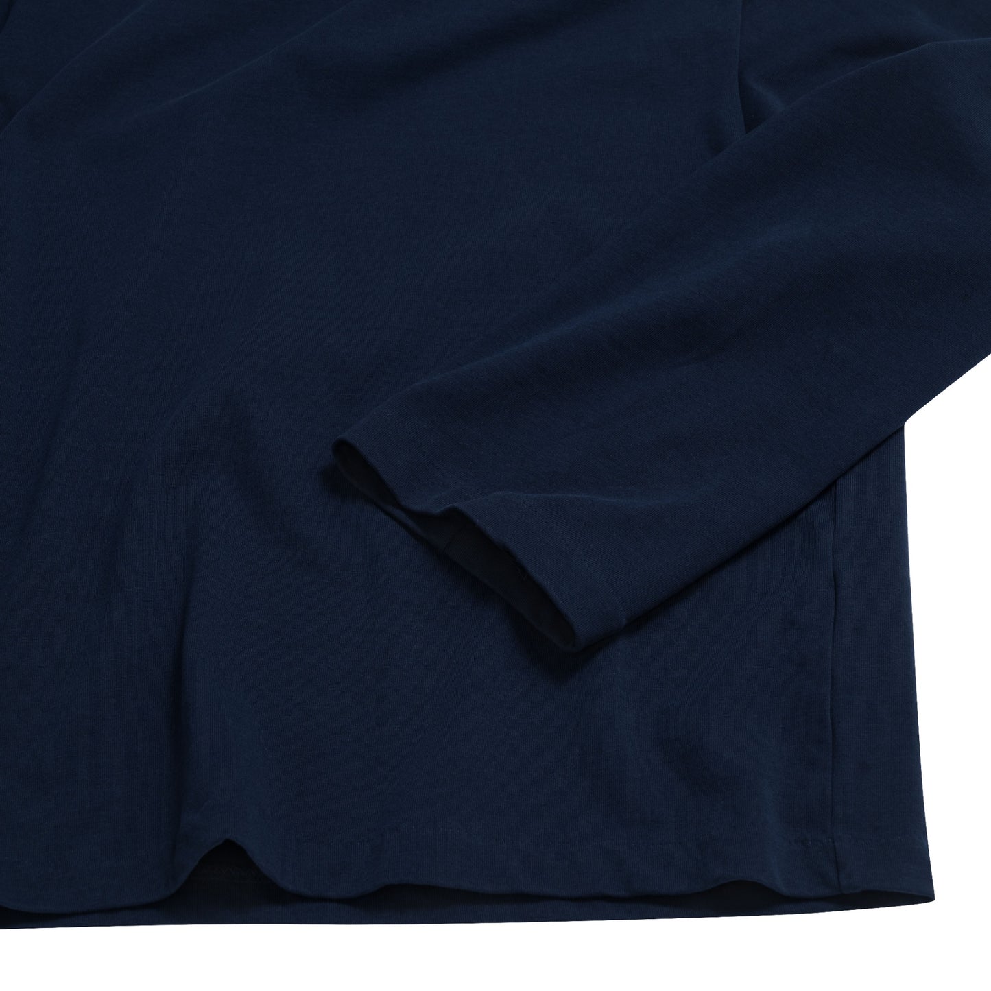 The Beuter Blank Navy Boxy V-Neck Long Sleeve T-Shirt