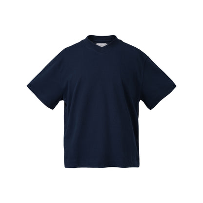 The Beuter Blank Navy Boxy V-Neck T-Shirt