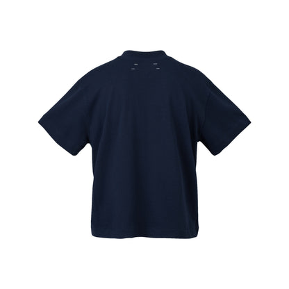 The Beuter Blank Navy Boxy V-Neck T-Shirt