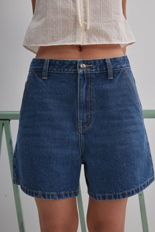 Libe Blue Bermuda Denim Shorts (Pre-order)
