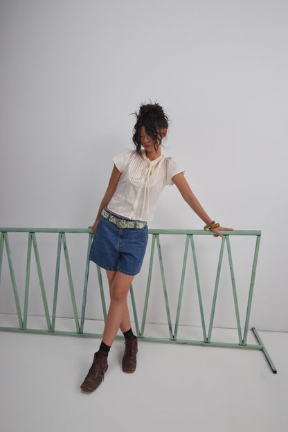 Libe Blue Bermuda Denim Shorts (Pre-order)