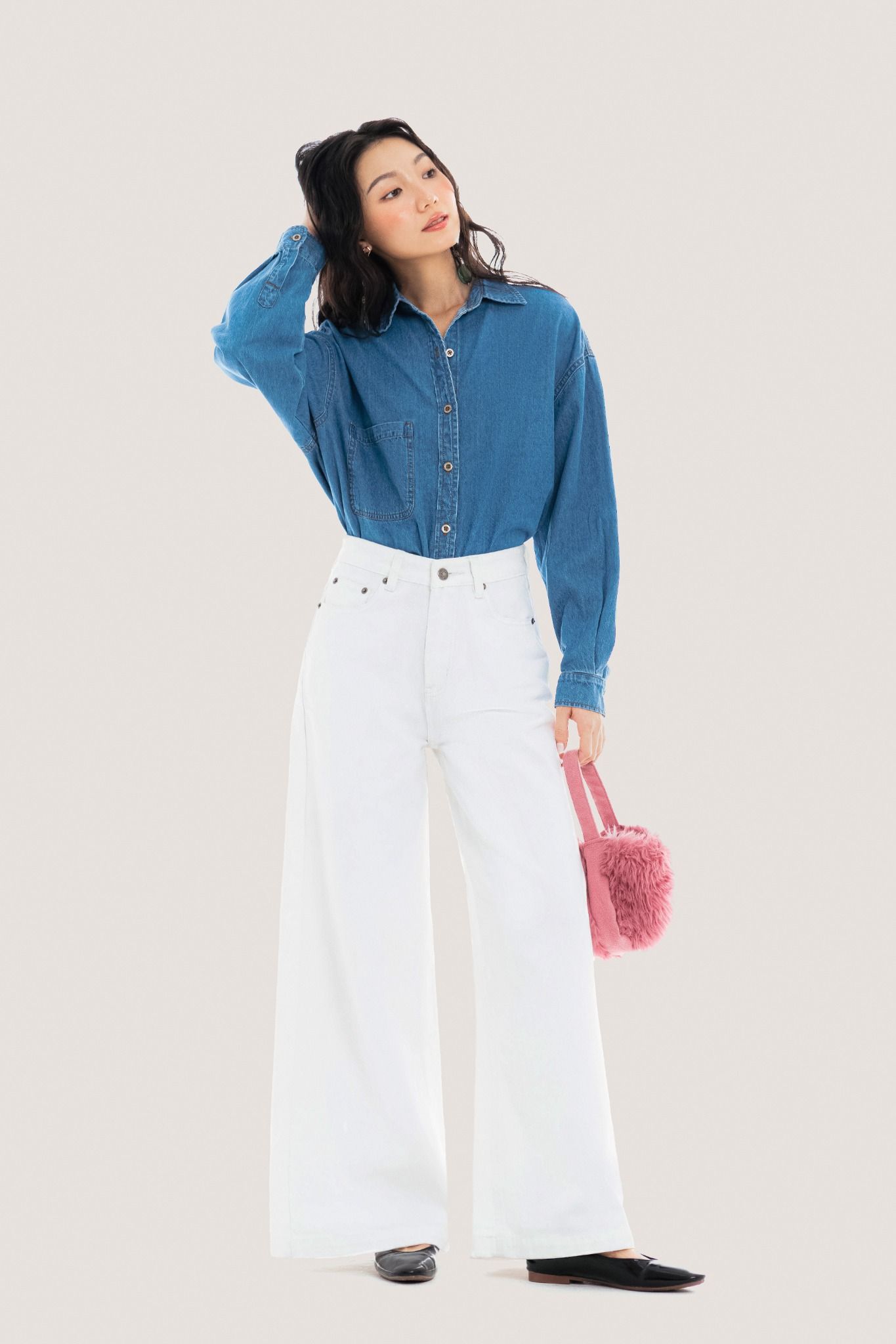 Libe Blue Denim Overshirt Jacket (Pre-order)