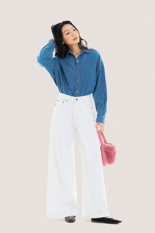 Libe Blue Denim Overshirt Jacket (Pre-order)