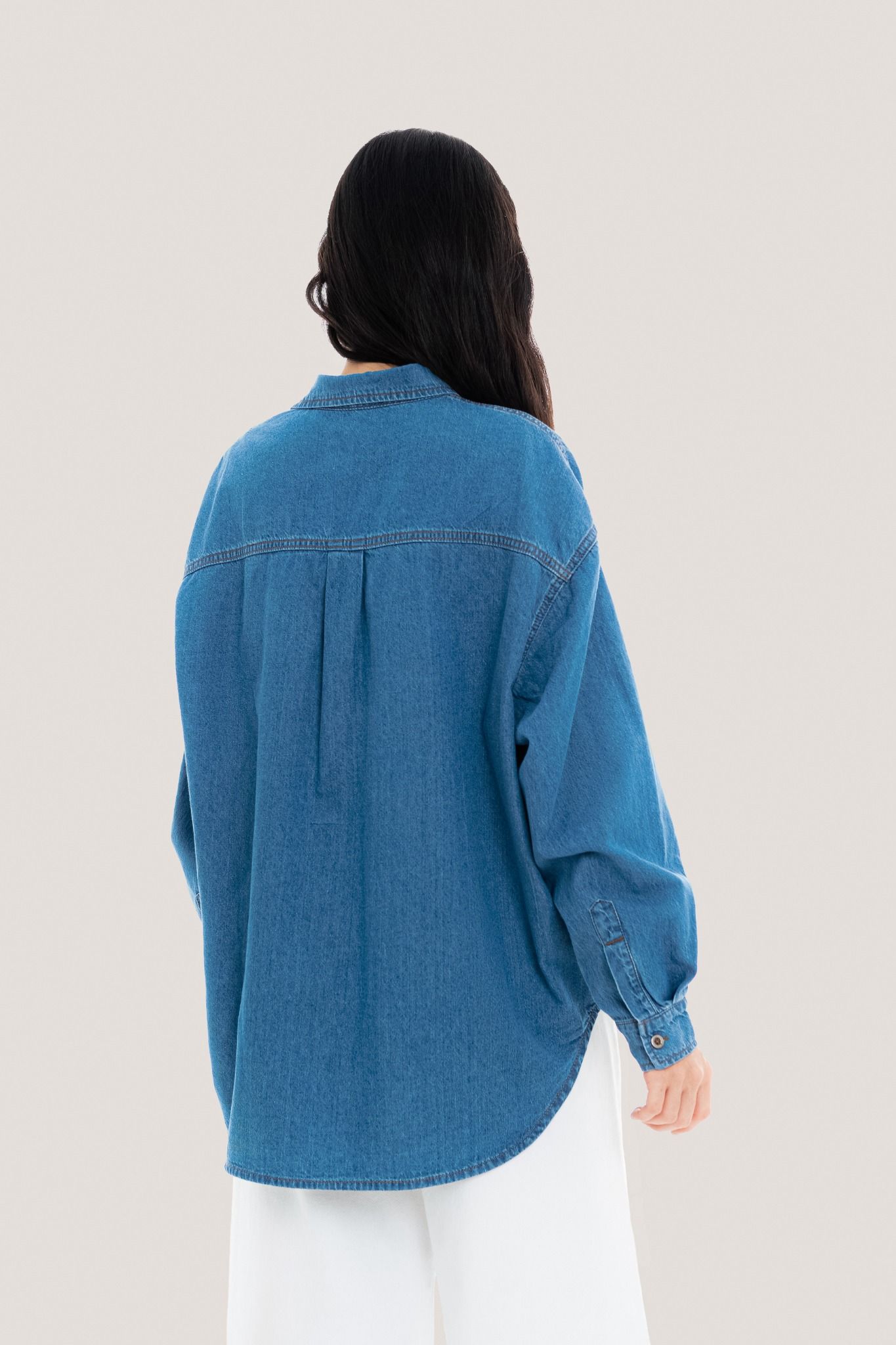 Libe Blue Denim Overshirt Jacket (Pre-order)