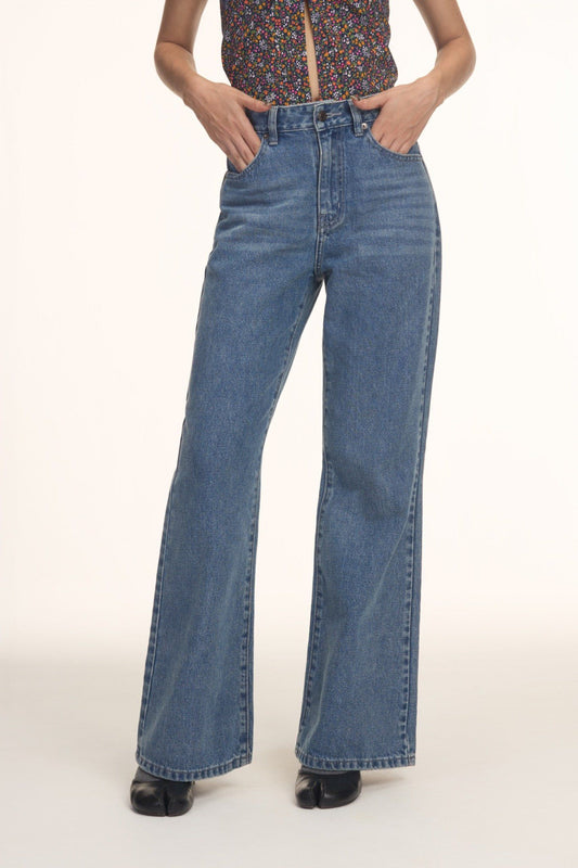 Libe Blue Flared Jeans (Pre-order)