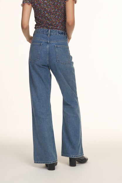 Libe Blue Flared Jeans (Pre-order)