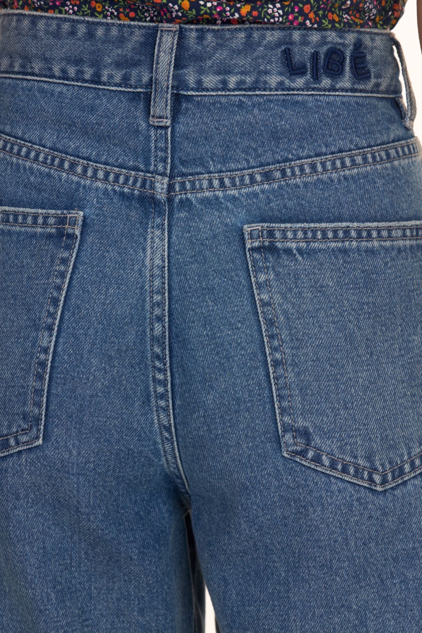 Libe Blue Flared Jeans (Pre-order)