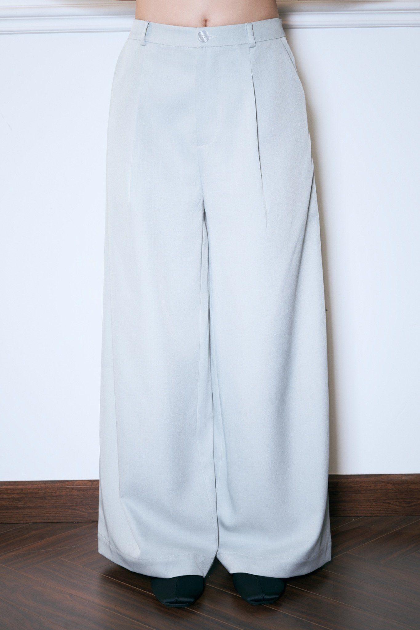 Libe Blue Straight Leg Trousers (Pre-order)