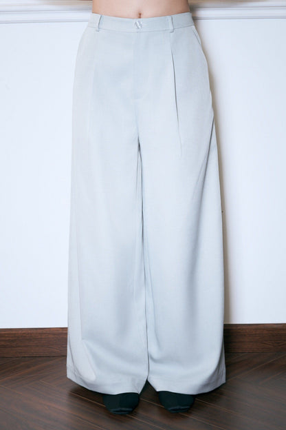 Libe Blue Straight Leg Trousers (Pre-order)