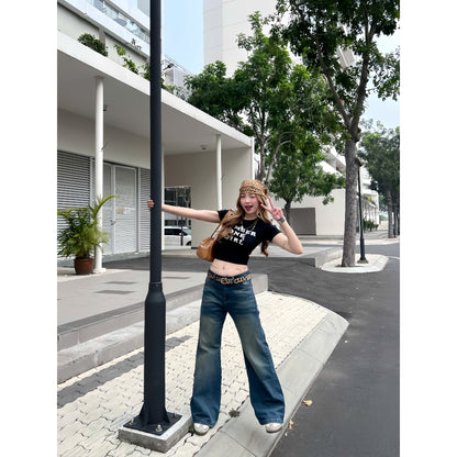 WHOSE Blue Wash Flared Jeans Wash Ver 1