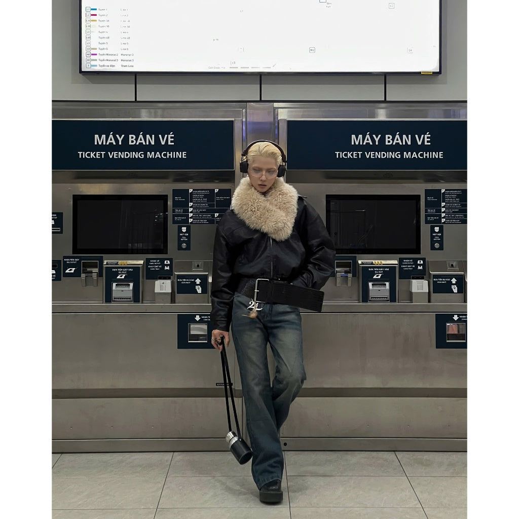 WHOSE Blue Wash Flared Jeans Wash Ver 1