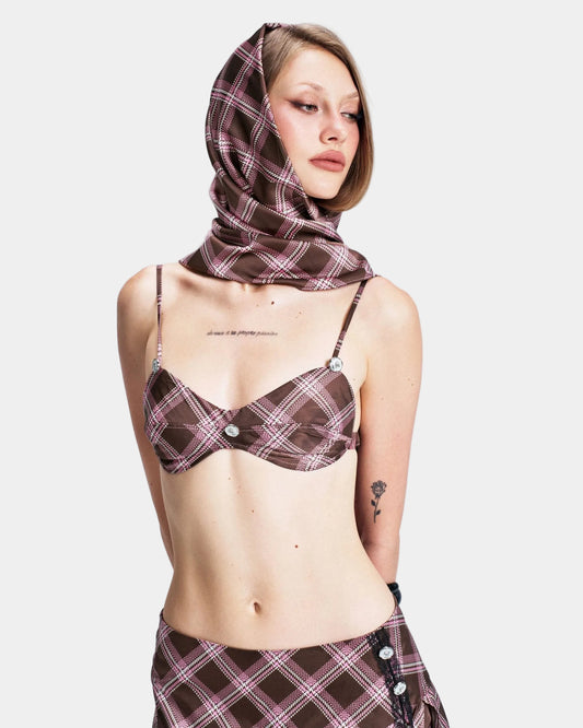 Viery Blush Berry - Bikini Top - Brown Caro