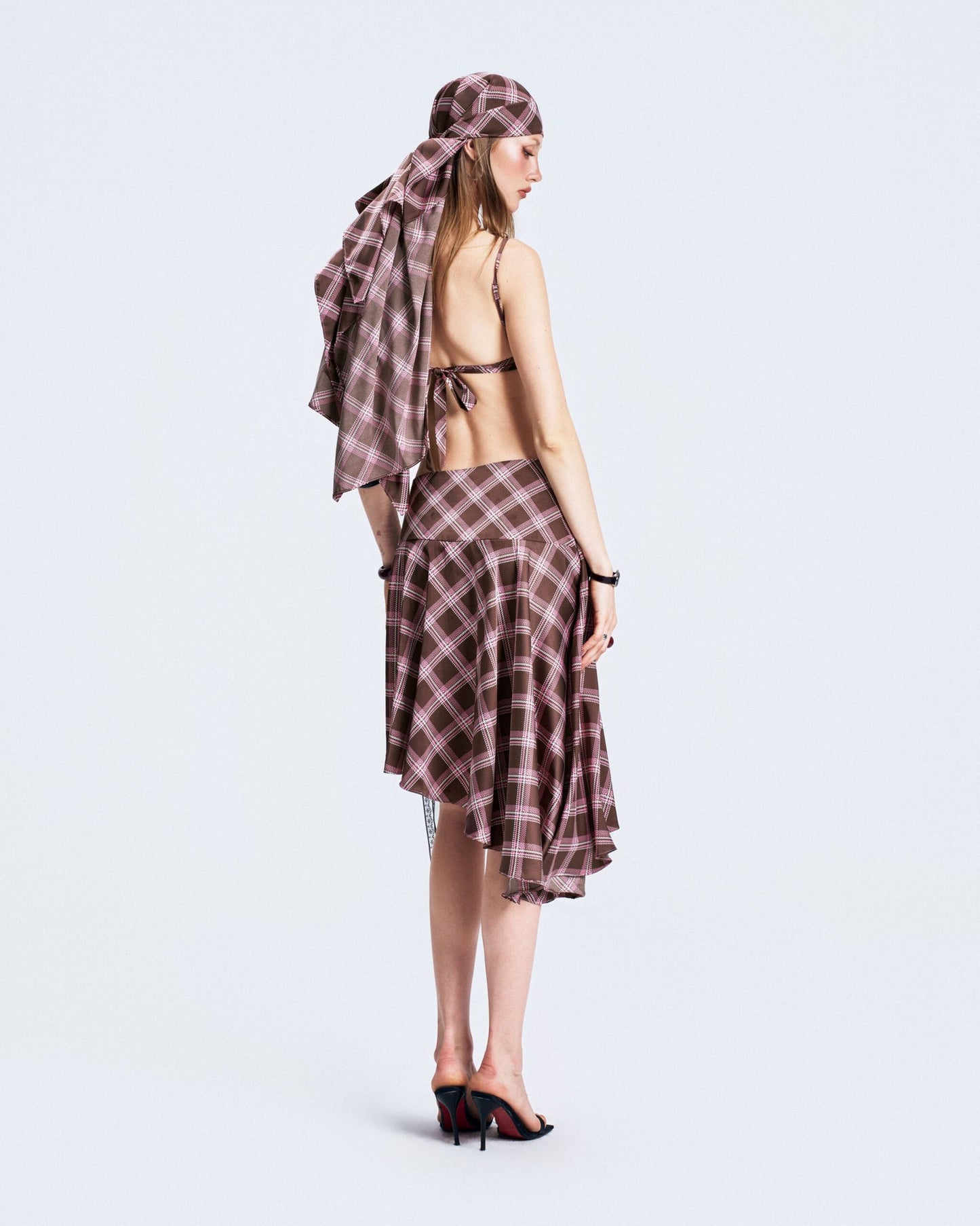 Viery Blush Berry Skirt - Brown Caro