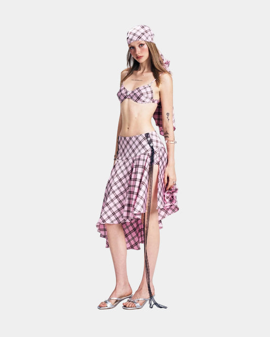 Viery Blush Berry Skirt - Pink Caro