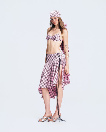 Viery Blush Berry Skirt - Pink Caro