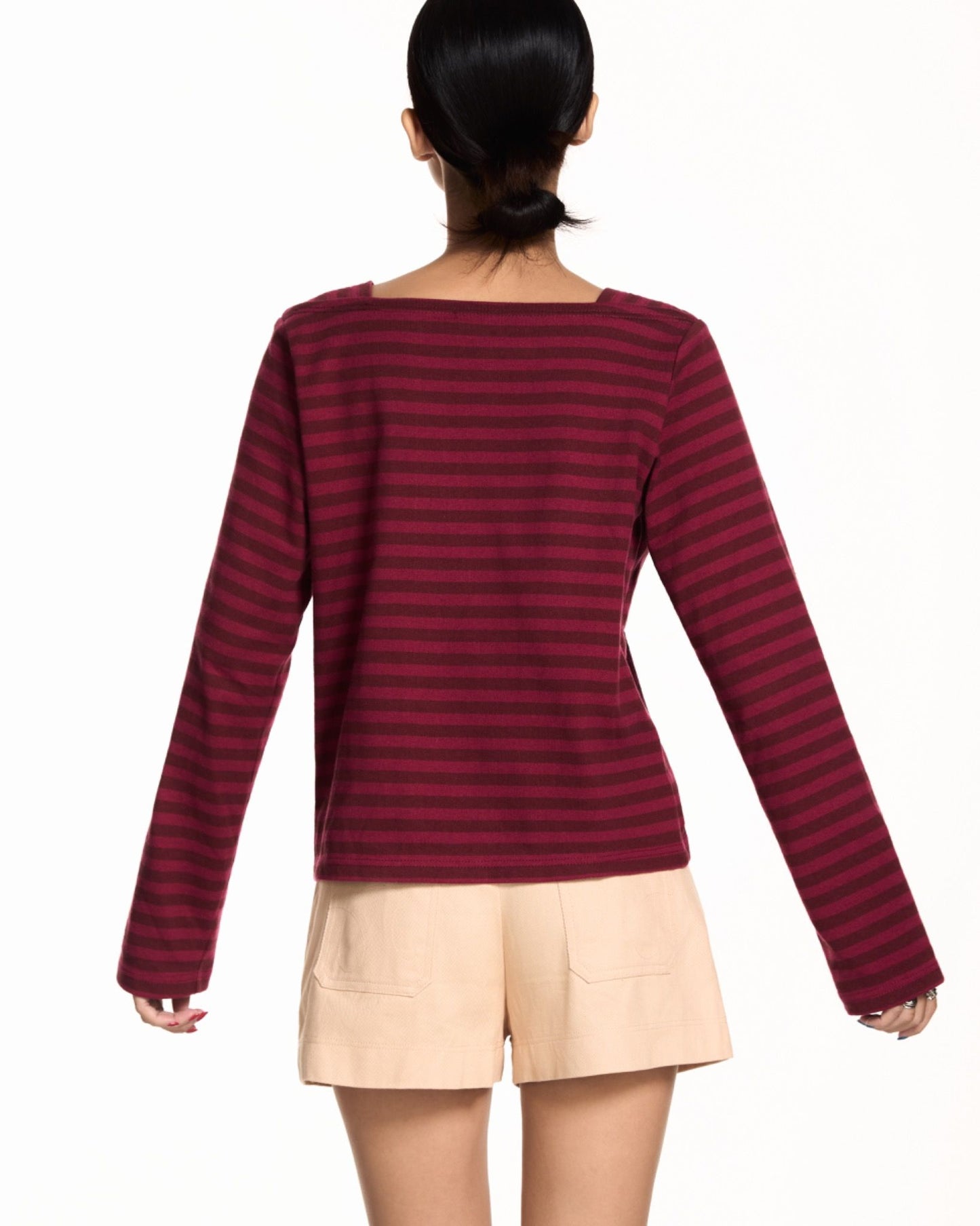 Libe Boat Neck Long Sleeve T-Shirt (Pre-order)