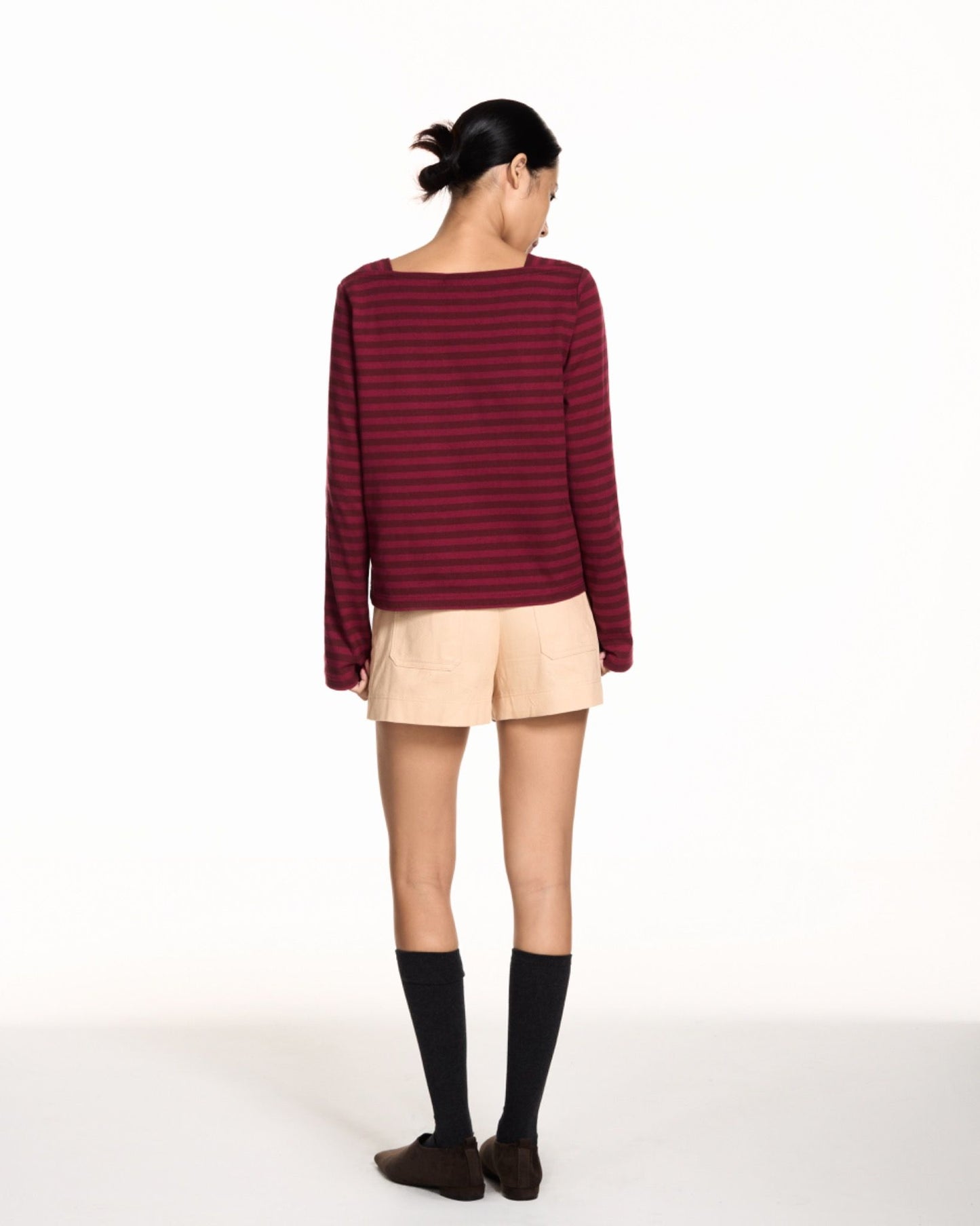 Libe Boat Neck Long Sleeve T-Shirt (Pre-order)