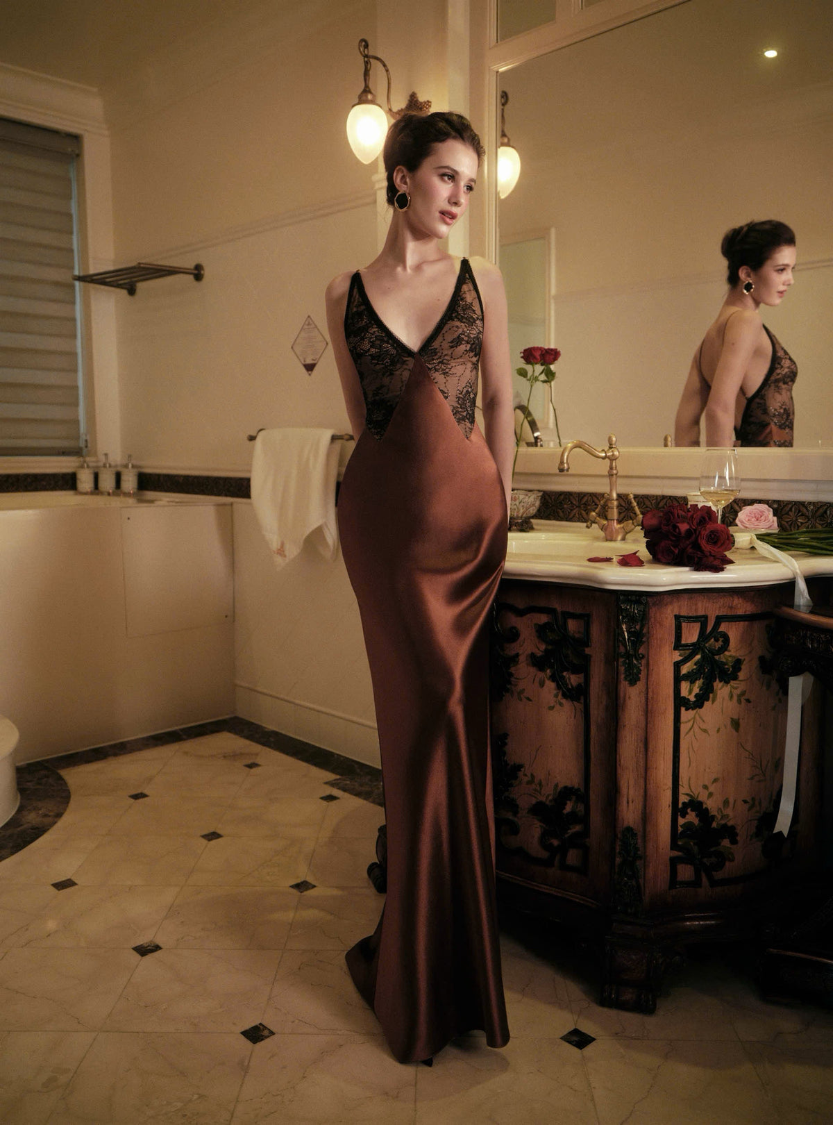 Kisserine Vespera Dress - Brown