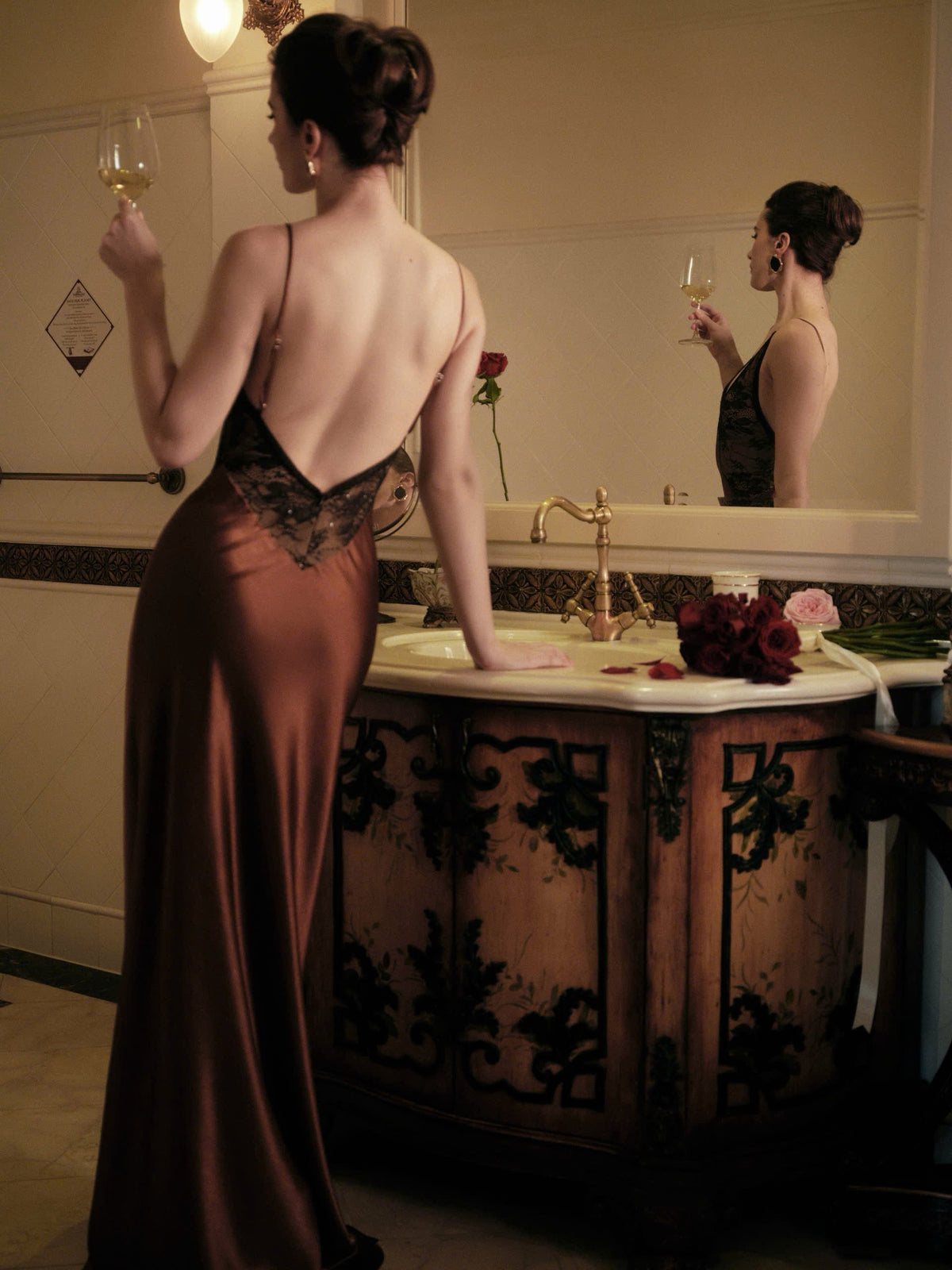 Kisserine Vespera Dress - Brown