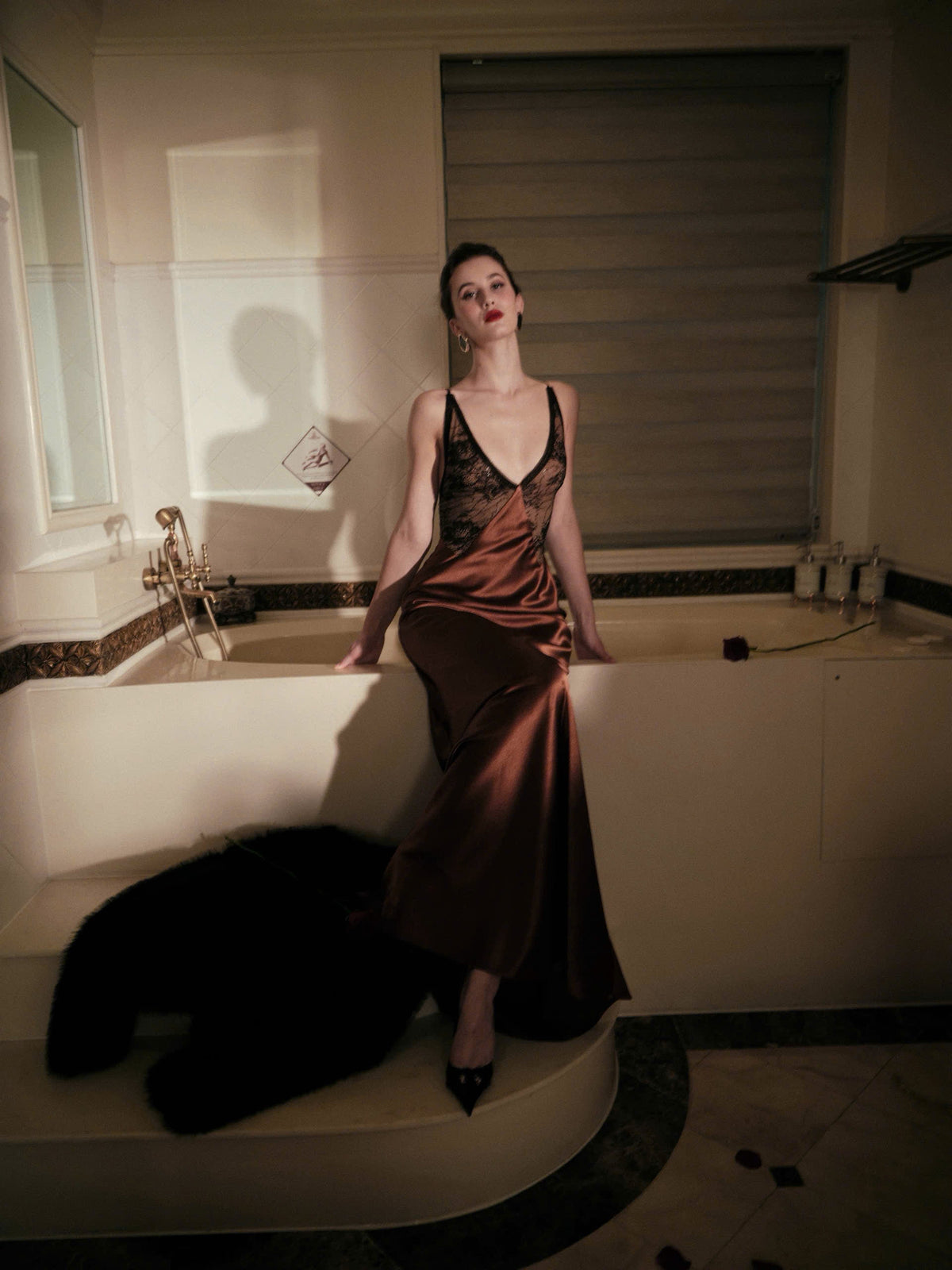 Kisserine Vespera Dress - Brown