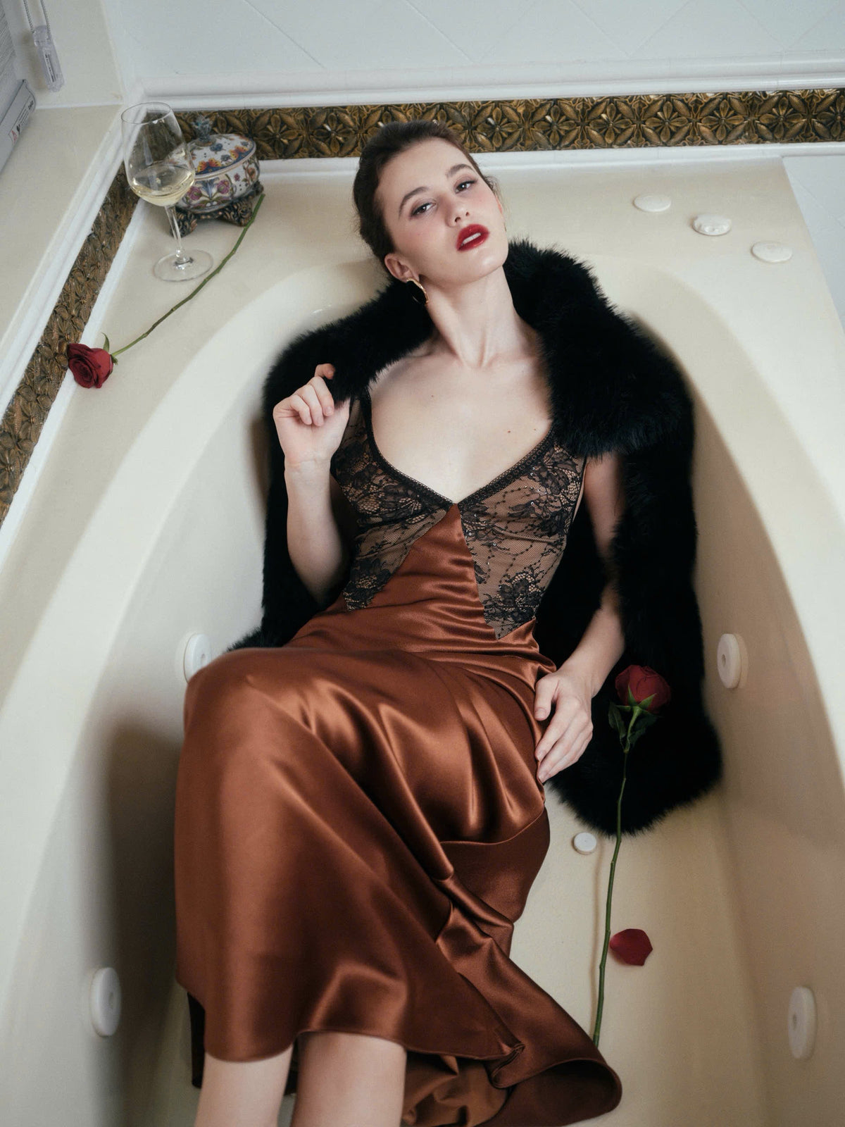 Kisserine Vespera Dress - Brown