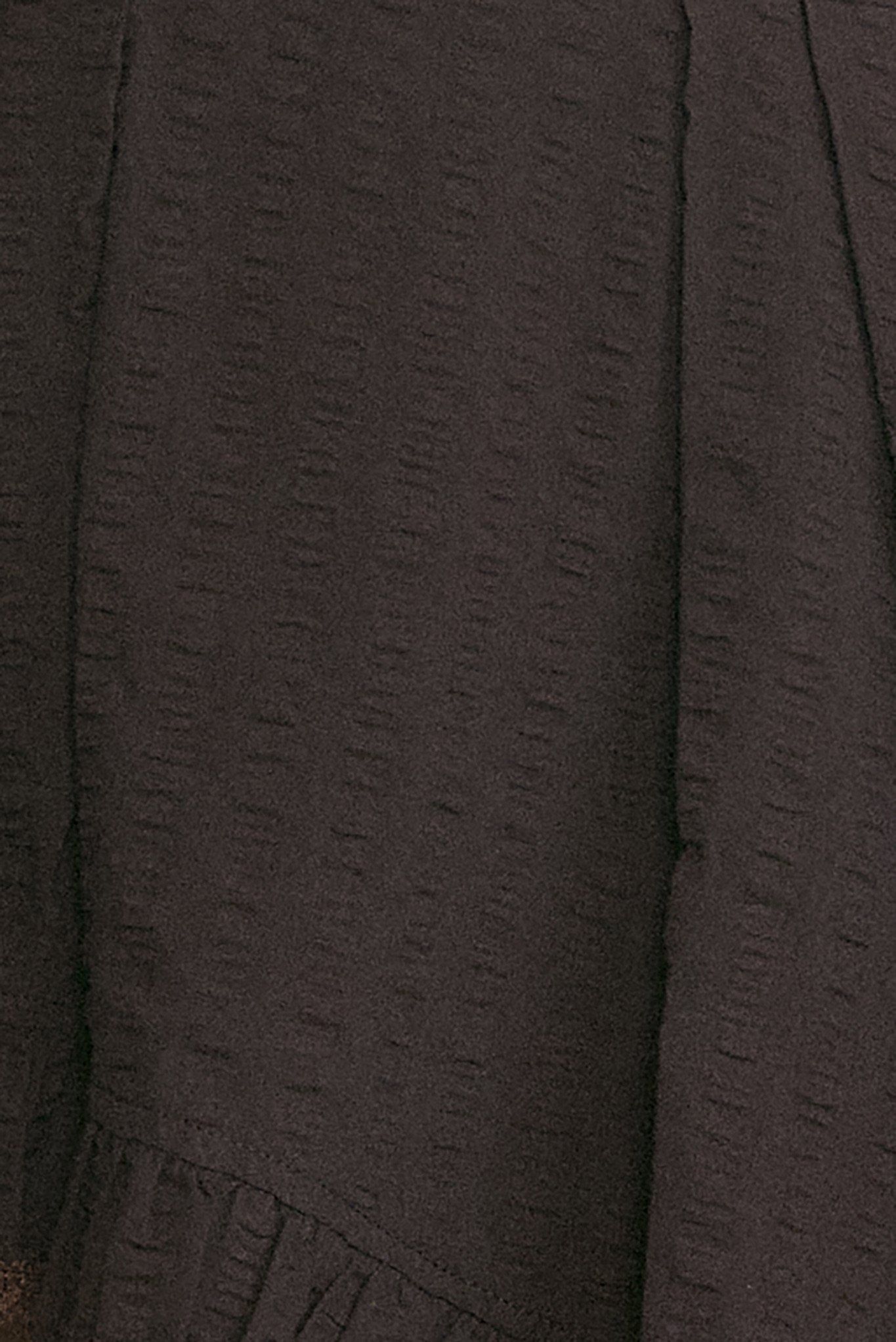Libe Brown Ruffle Mini Skirt (Pre-order)