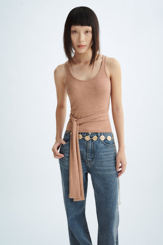 Libe Brown Tank Top (Pre-order)