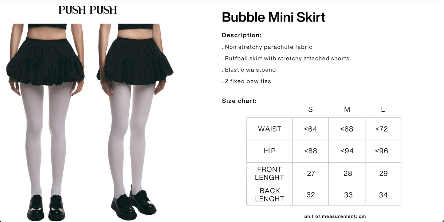 Push Push Bubble Skirt (Pre-order)