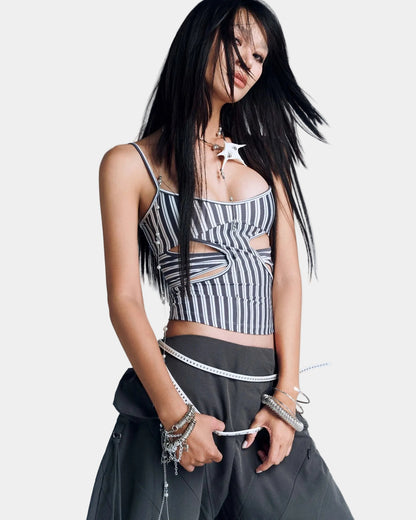 Bunny Hill Lucine Top - Navy Stripes