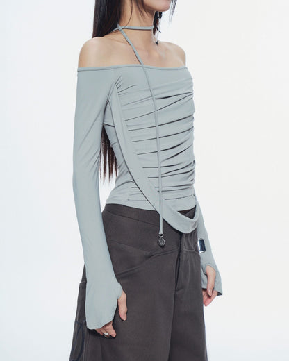 Bunny Hill Melvin Long Sleeve Top - Blue Grey - Delivery in 48h