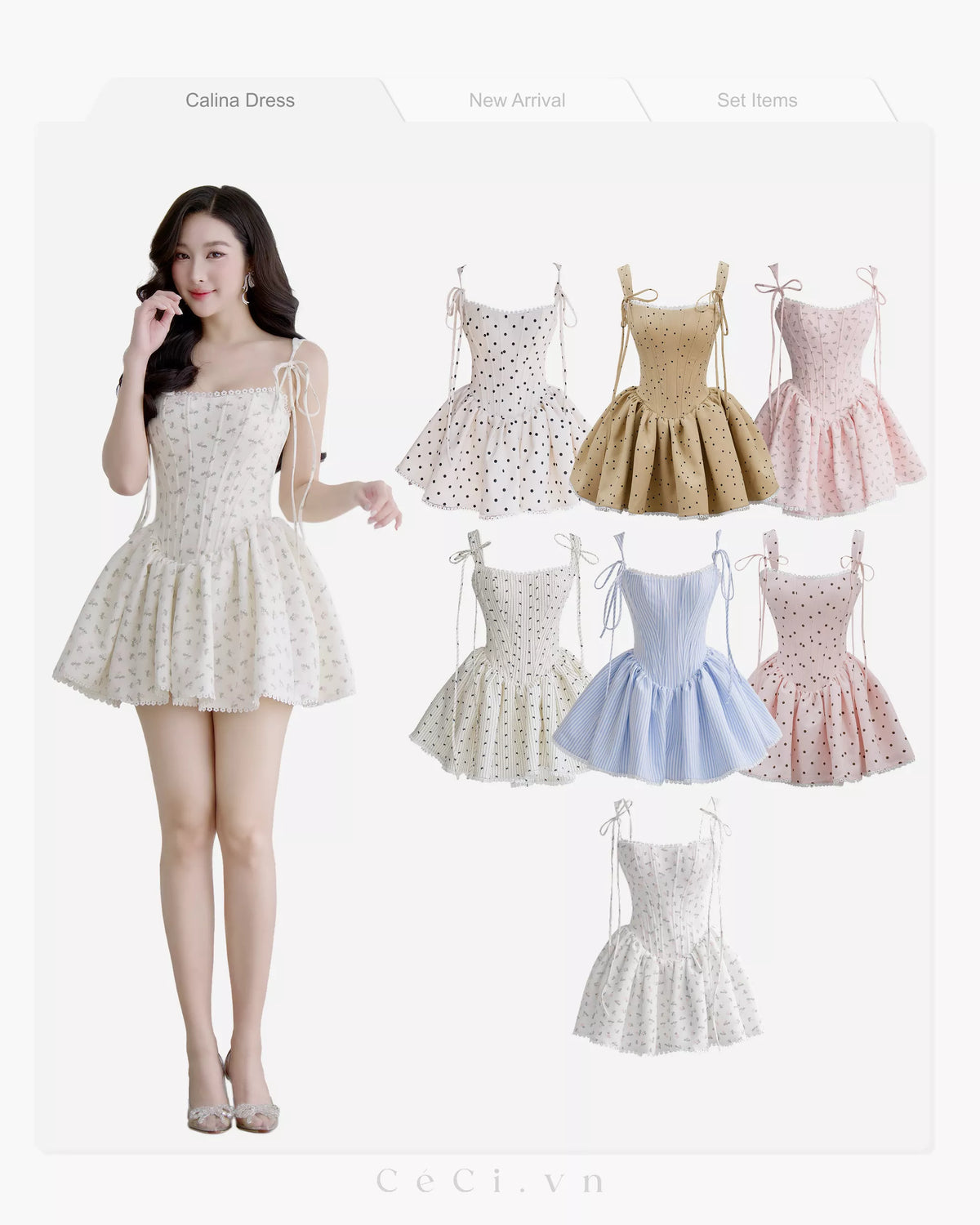 Ceci Calina Dress - Bluebell Sky