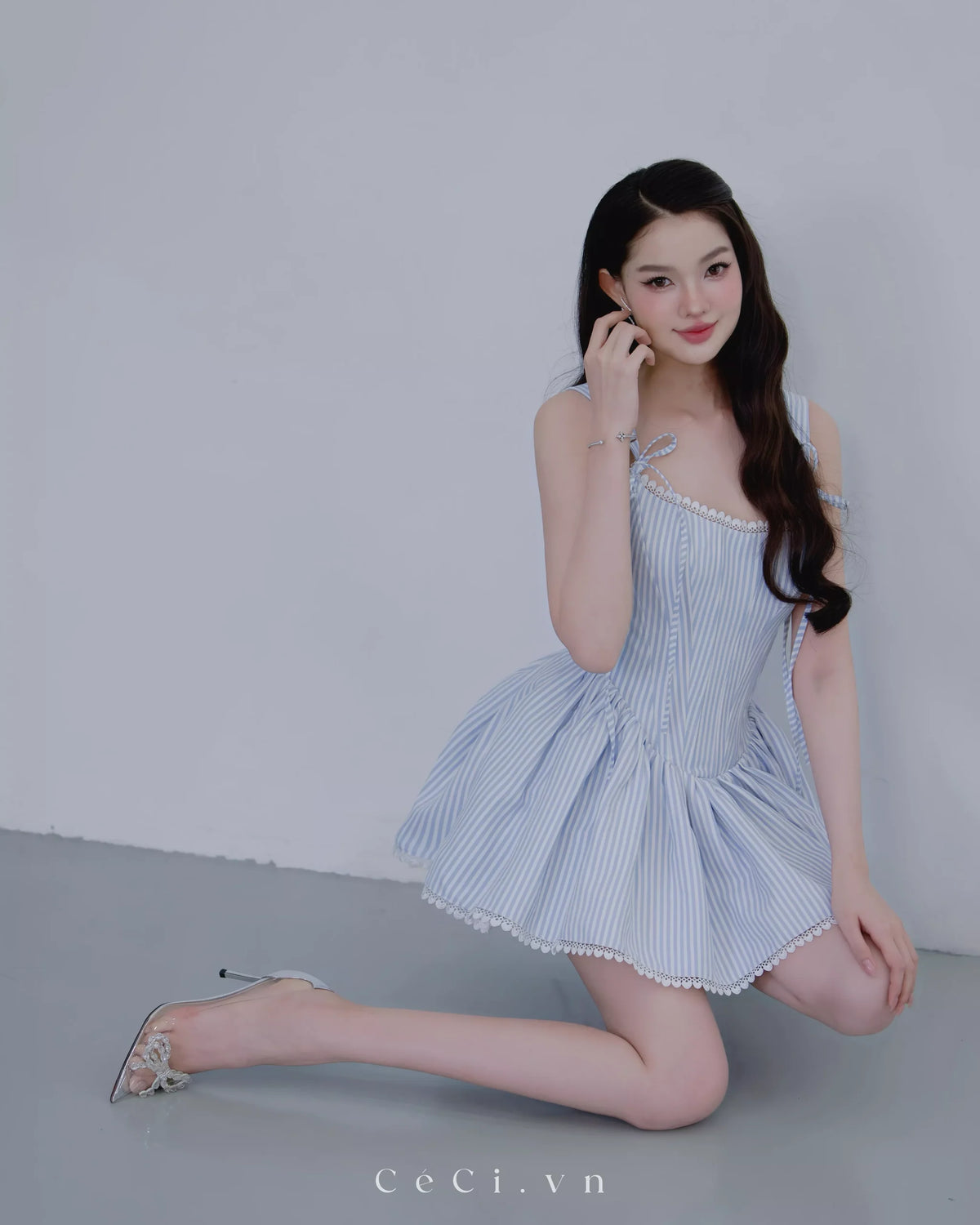 Ceci Calina Dress - Bluebell Sky