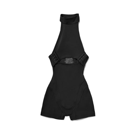Feng System Cat Tattoo Black Playsuit