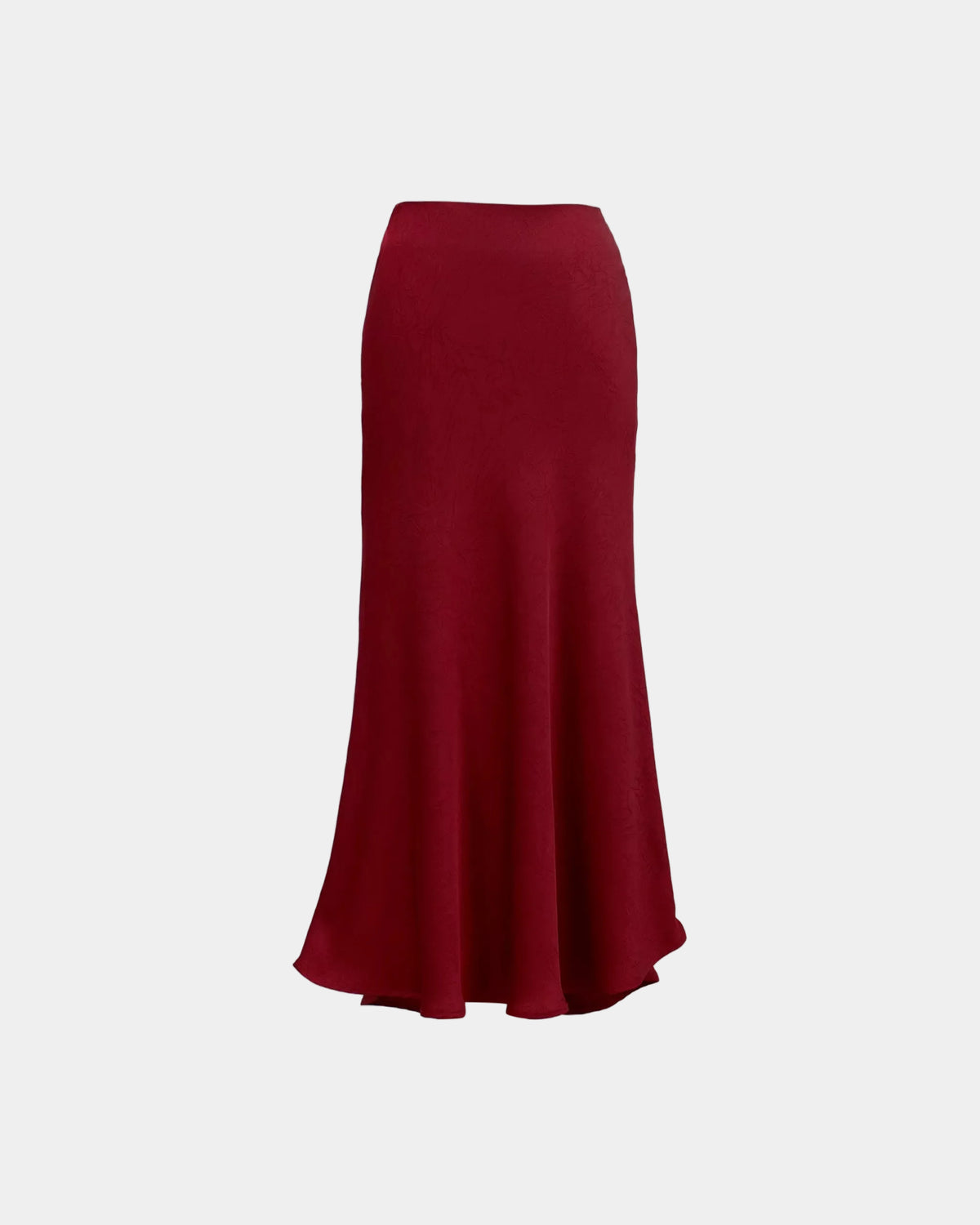 Ceci Silk Skirt - Burgundy Noir
