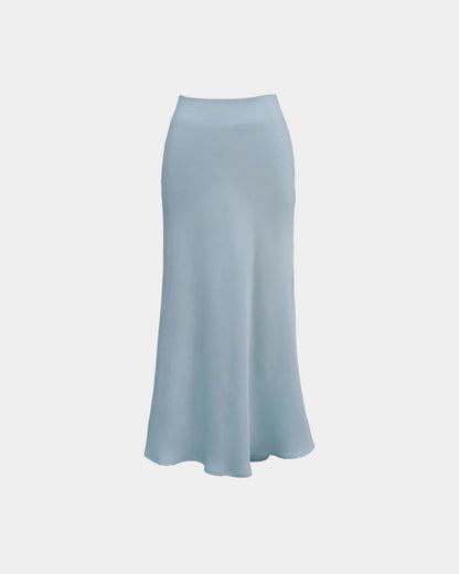 Ceci Silk Skirt - Jade Frost