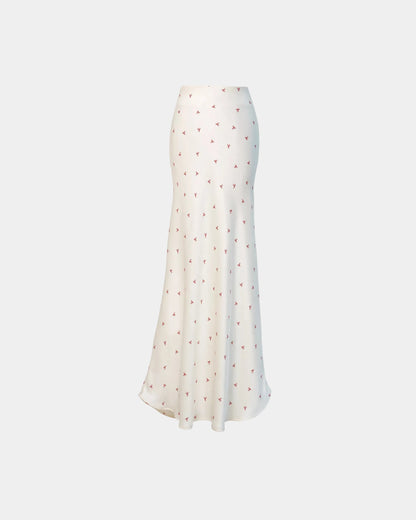 Ceci Silk Skirt - Petite Bow