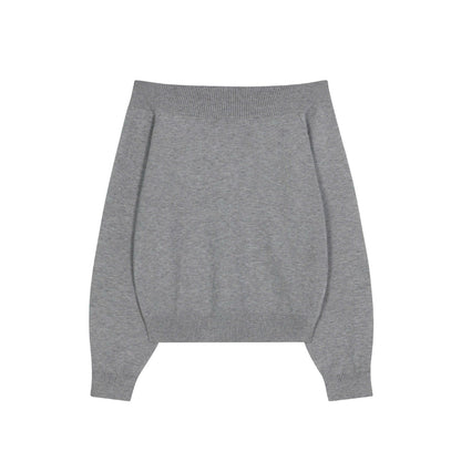 Calem Club Fallen Shoulder Knit Top