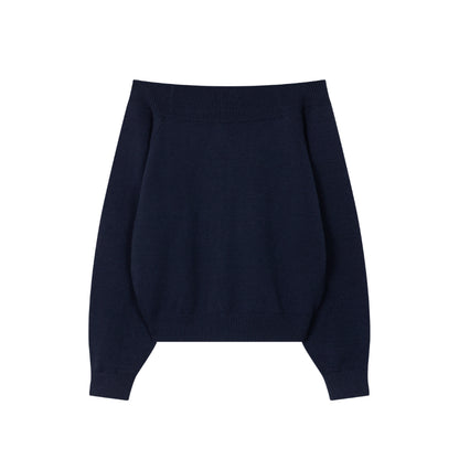 Calem Club Fallen Shoulder Knit Top