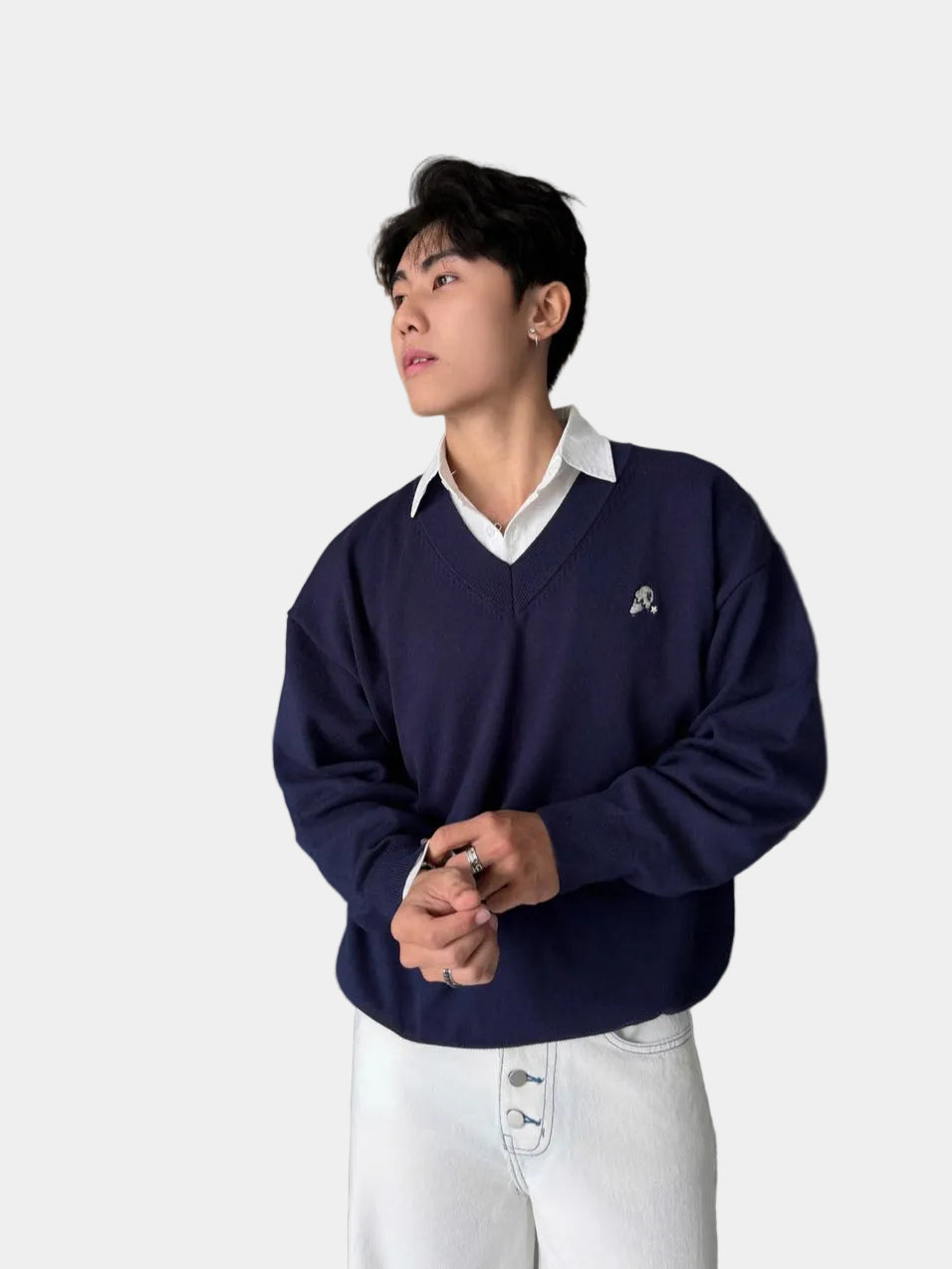 Calem Club Campus V-neck Knit