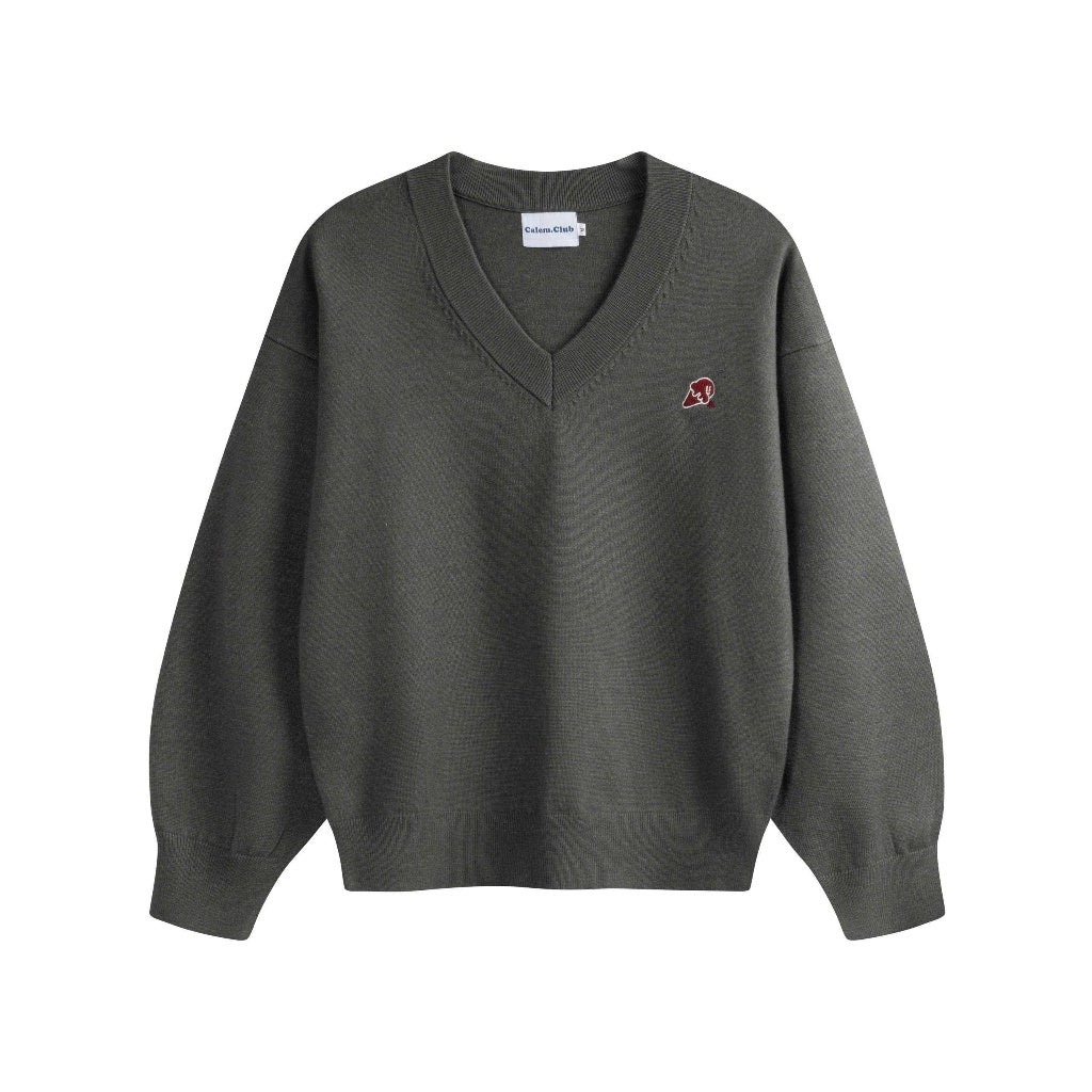 Calem Club Campus V-neck Knit