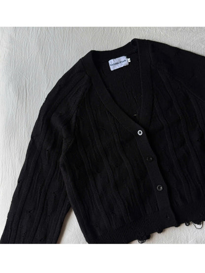 Calem Club Broken-knit Cardigan