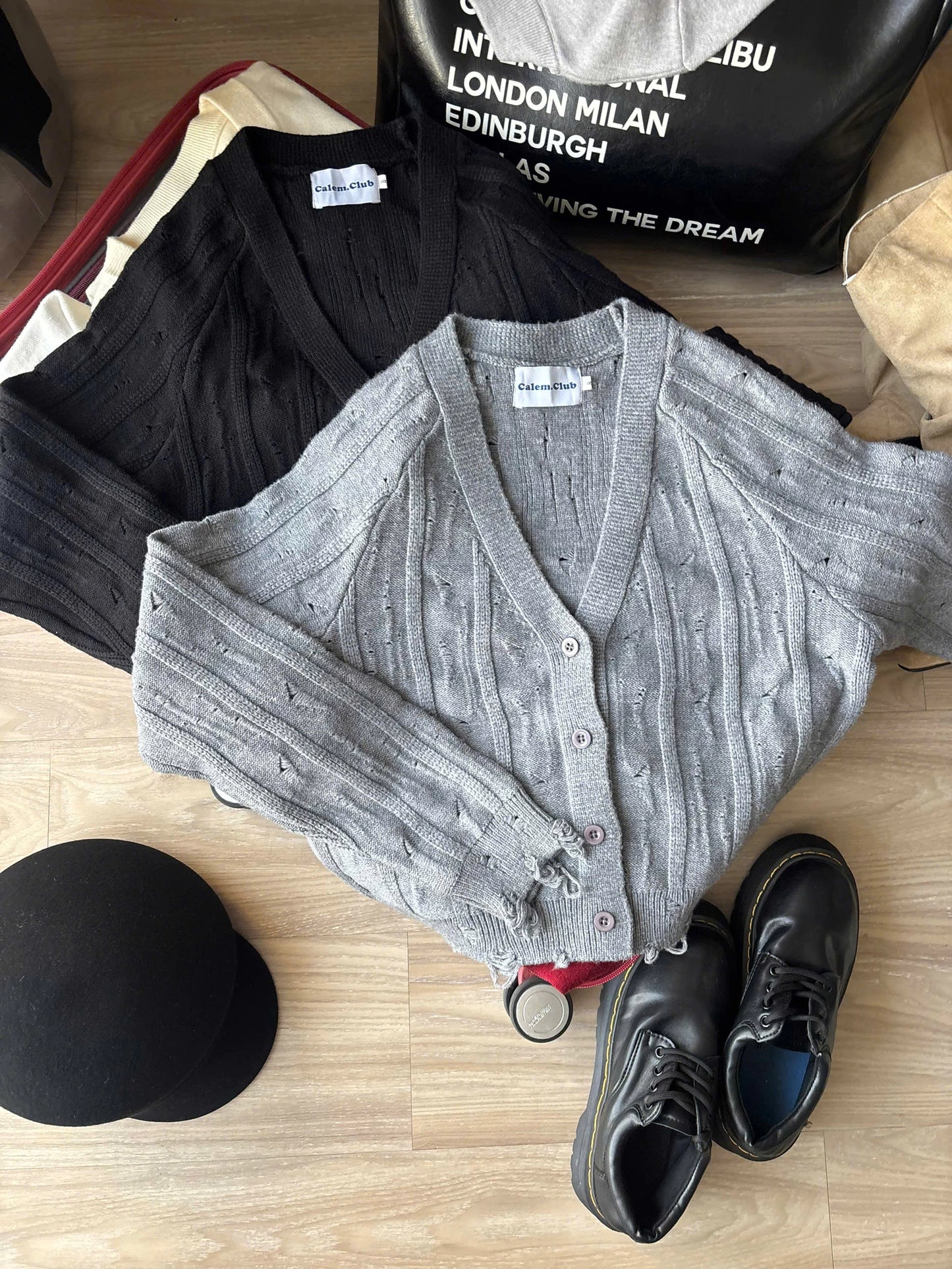 Calem Club Broken-knit Cardigan