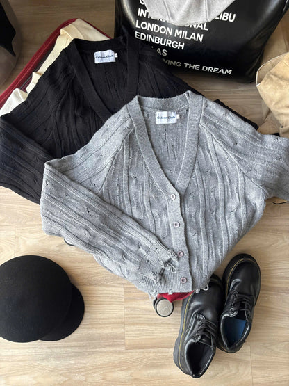 Calem Club Broken-knit Cardigan