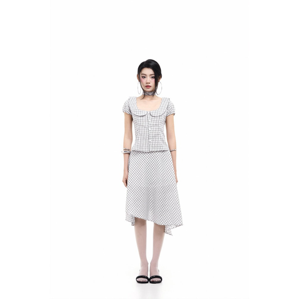 Tus.Atelier Hope Plaid Mini Skirt