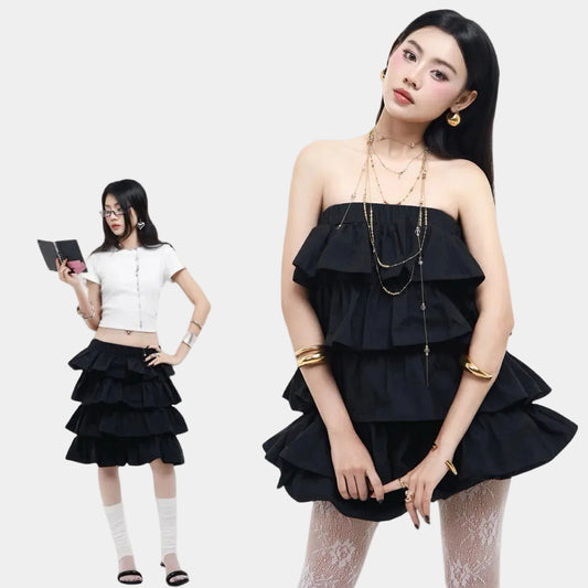 Tus.Atelier Flared Circle Skirt