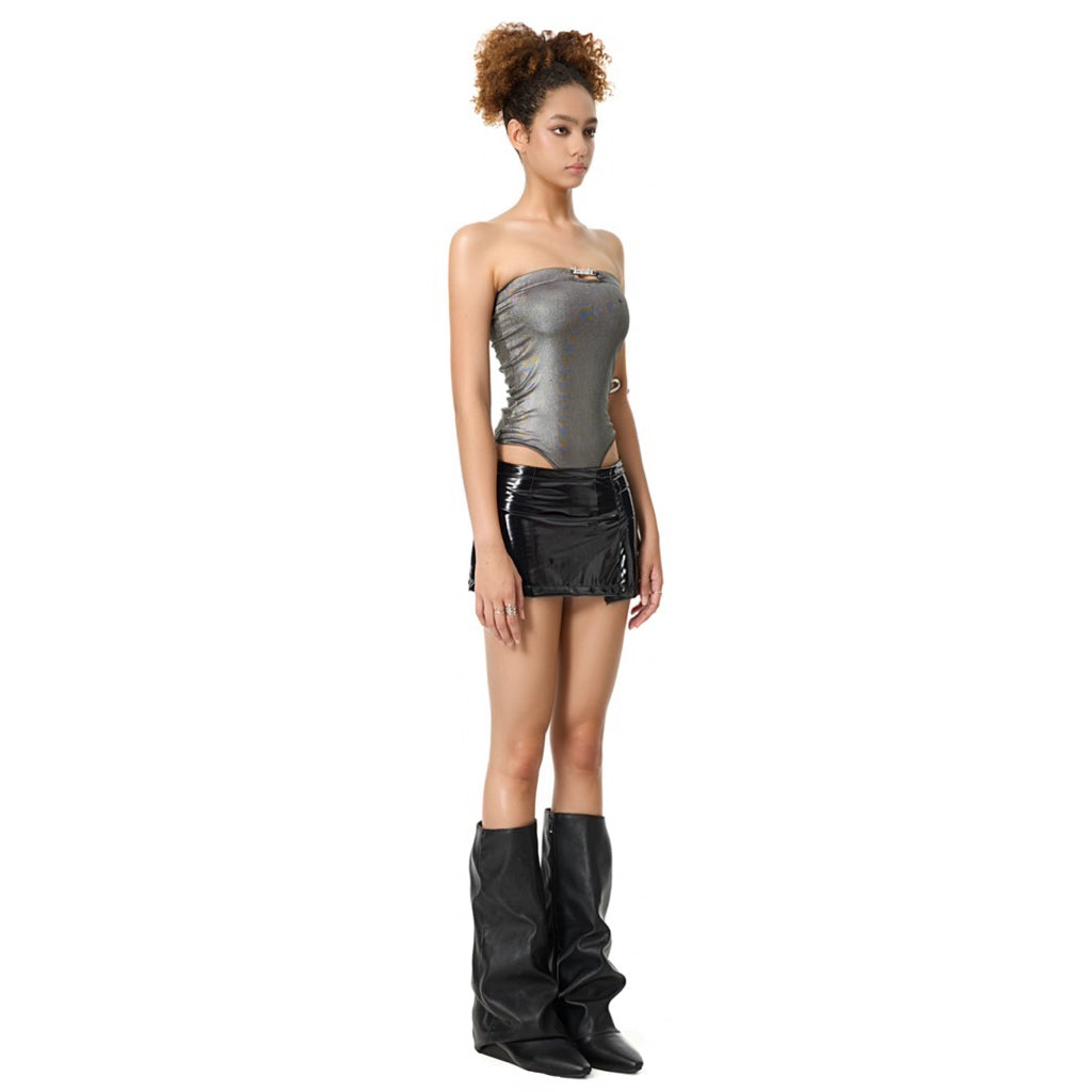 Kish Mini Leather Skirt