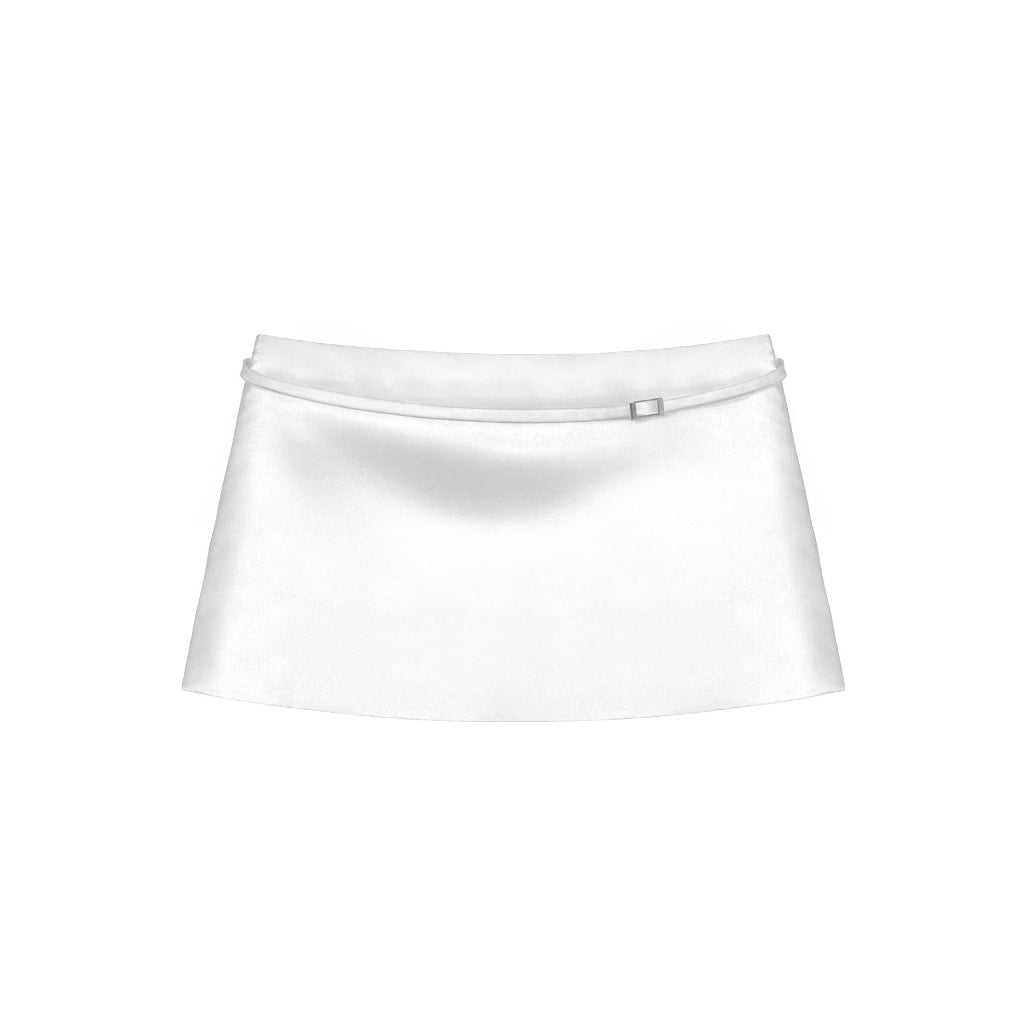 Kill System Silk A-Line Mini Skirt Queenci