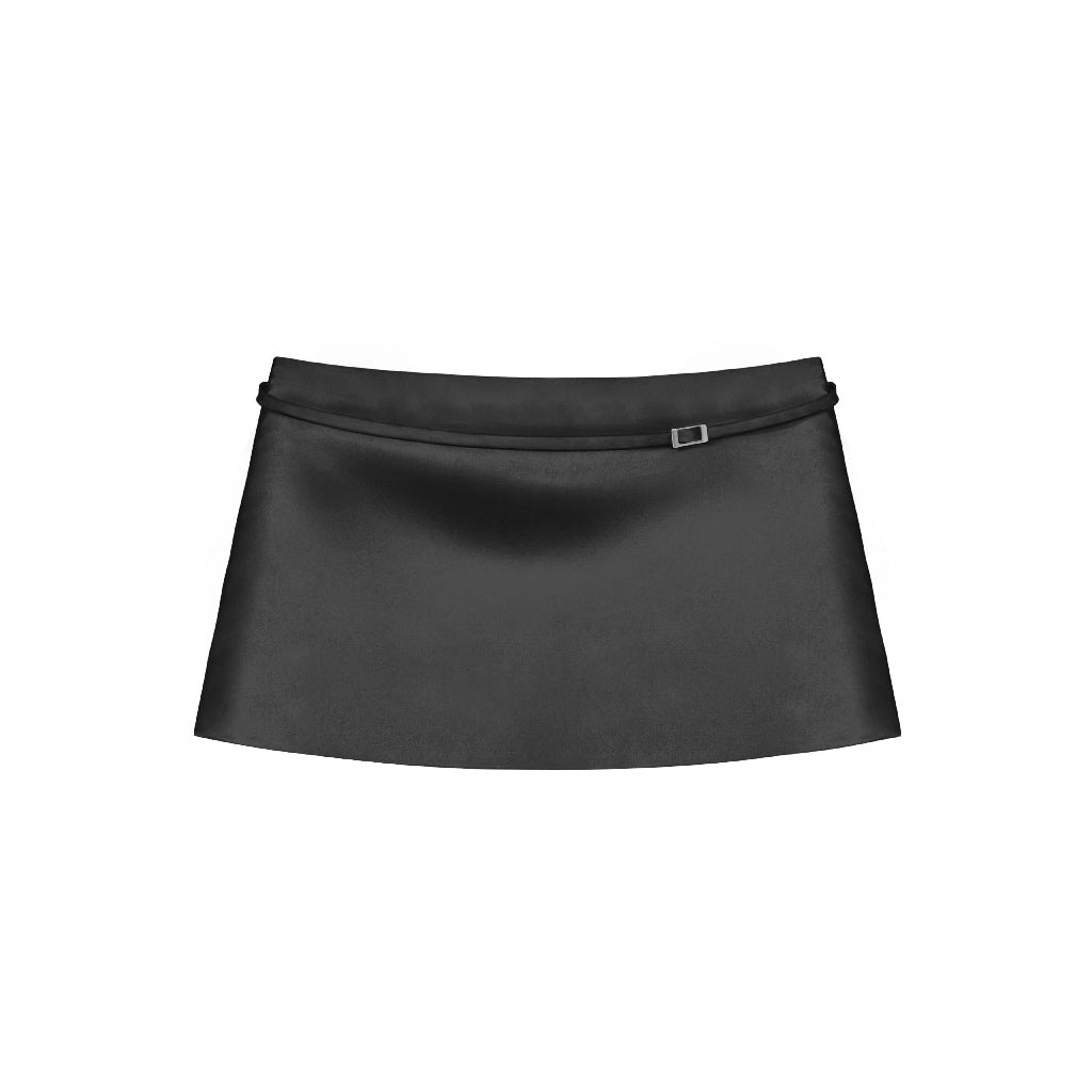 Kill System Silk A-Line Mini Skirt Queenci
