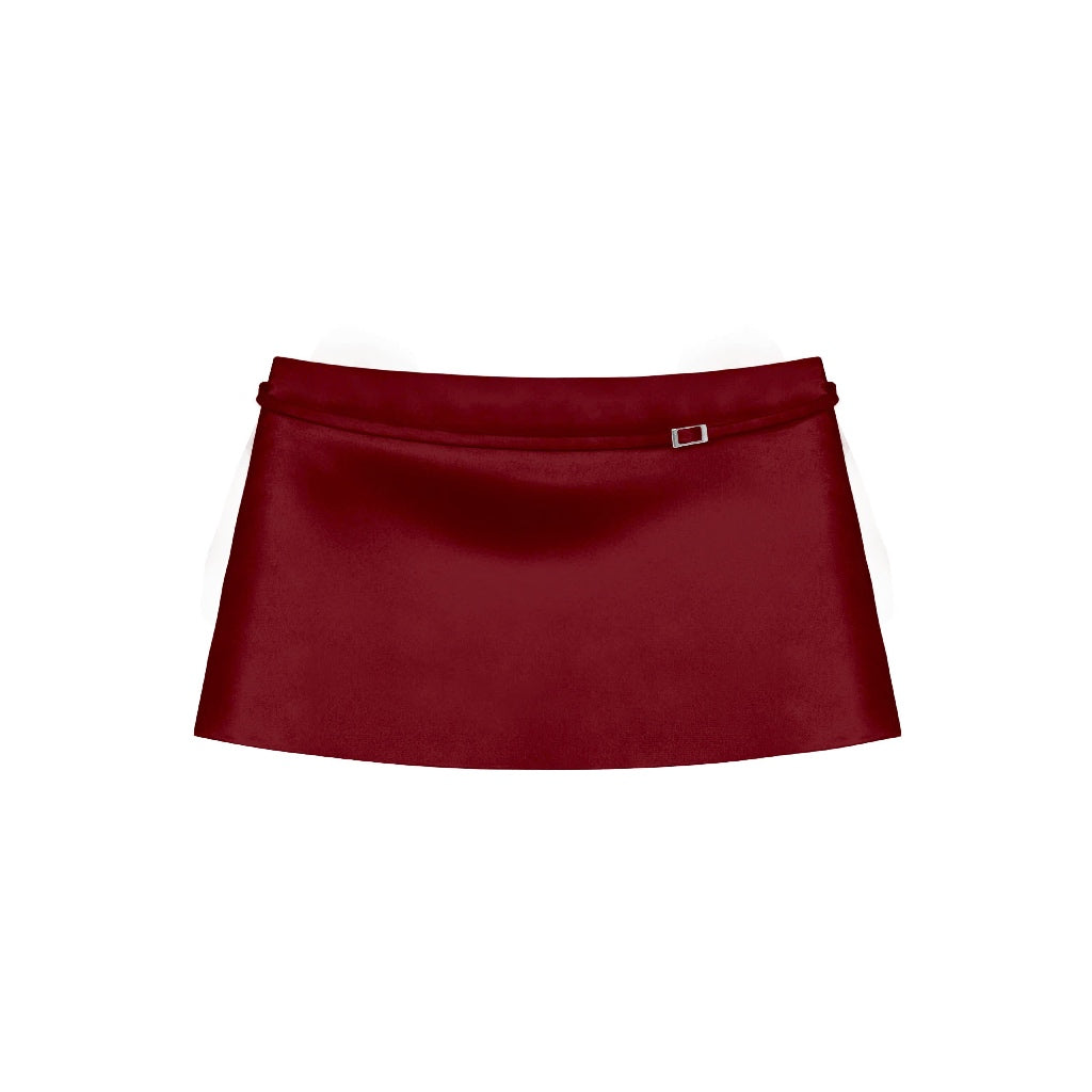 Kill System Silk A-Line Mini Skirt Queenci